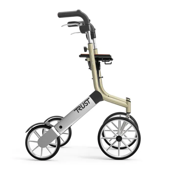 Lets Go Out Rollator Champagne Side View.jpg